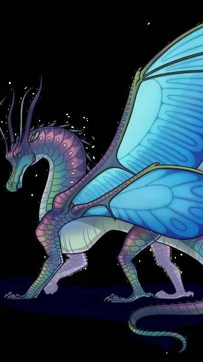 ai character: Blue background