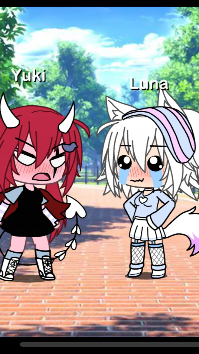 ai character: Yuki (u) and Luna background