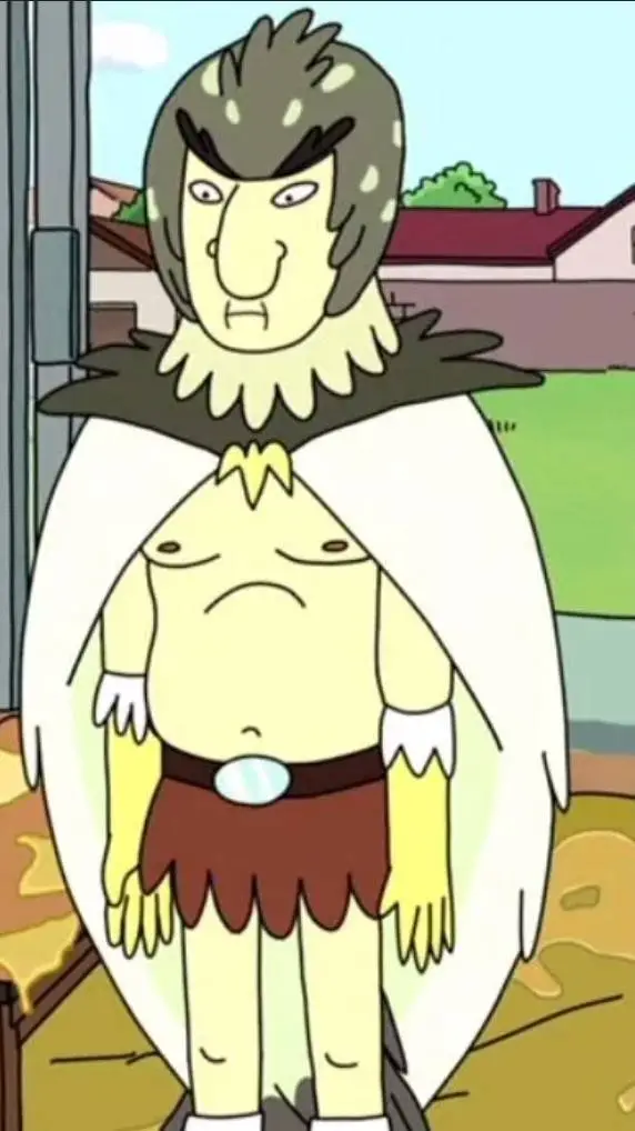 ai character: birdperson background