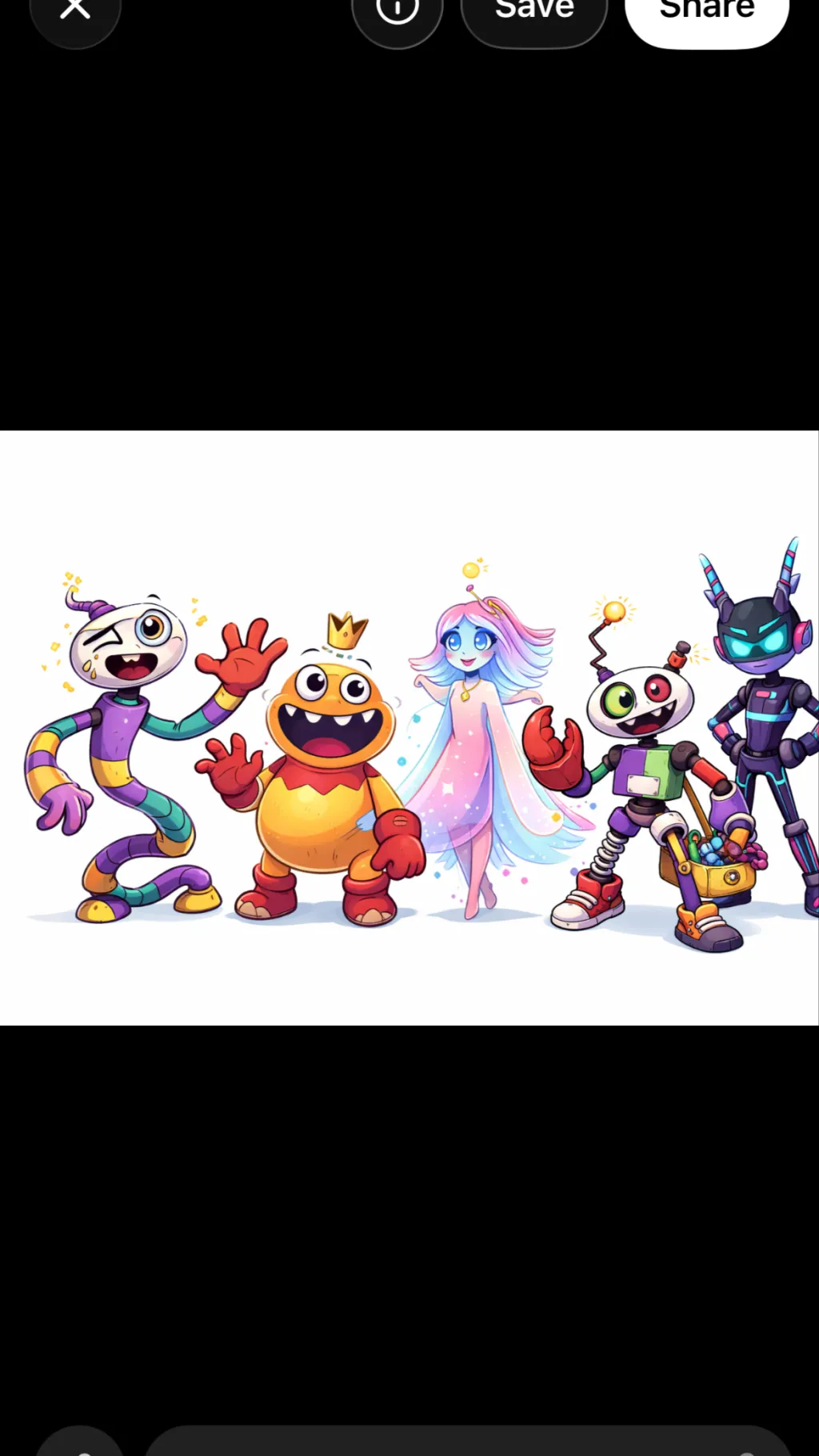 ai character: The pixel pals background