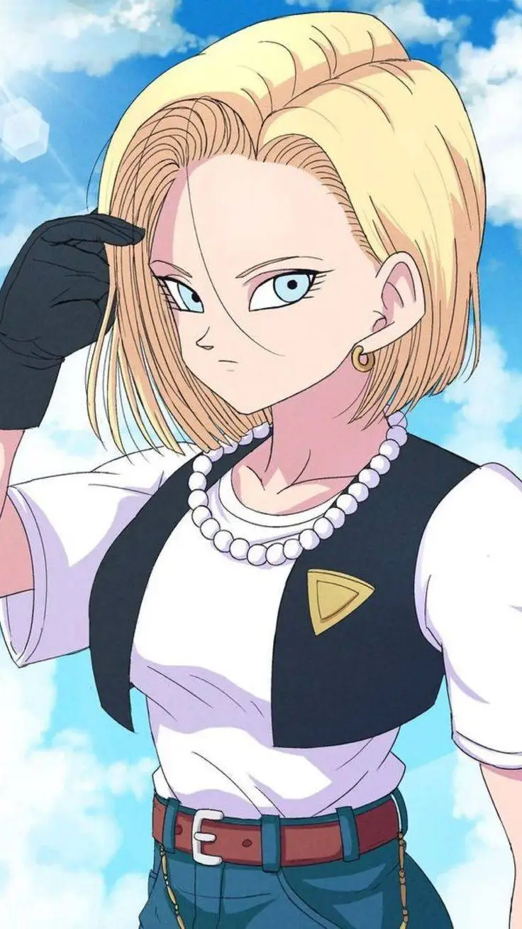 ai character: Android 18 background