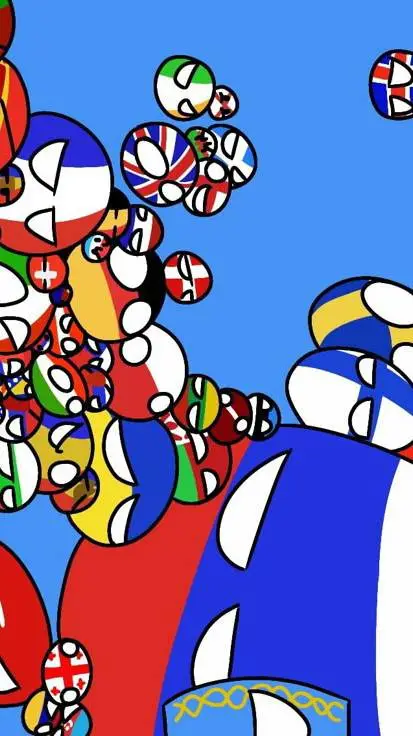 ai character: Country Balls! background