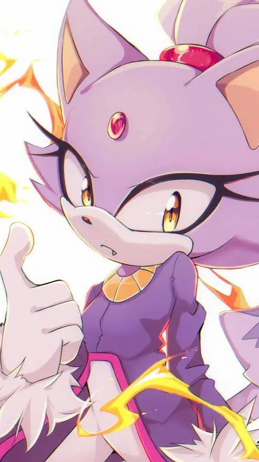 ai character: 🔥 Blaze the Cat background