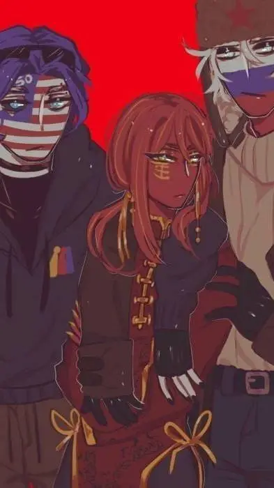 ai character: USA x China x Rus background