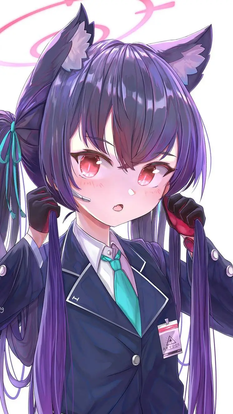 ai character: Serika Kuromi  background