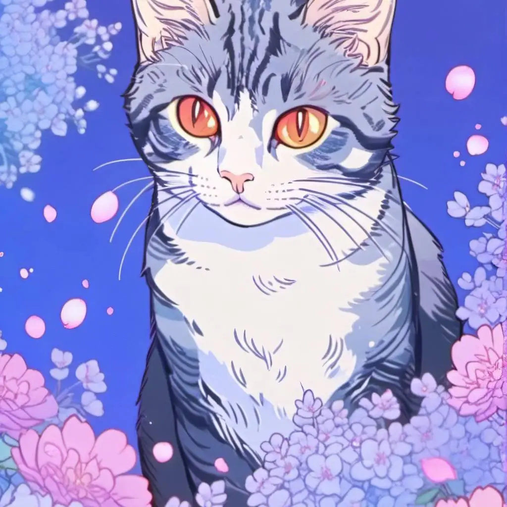 ai character: horror cat part 2! background