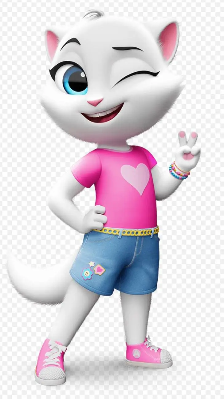 ai character: talking Angela  background