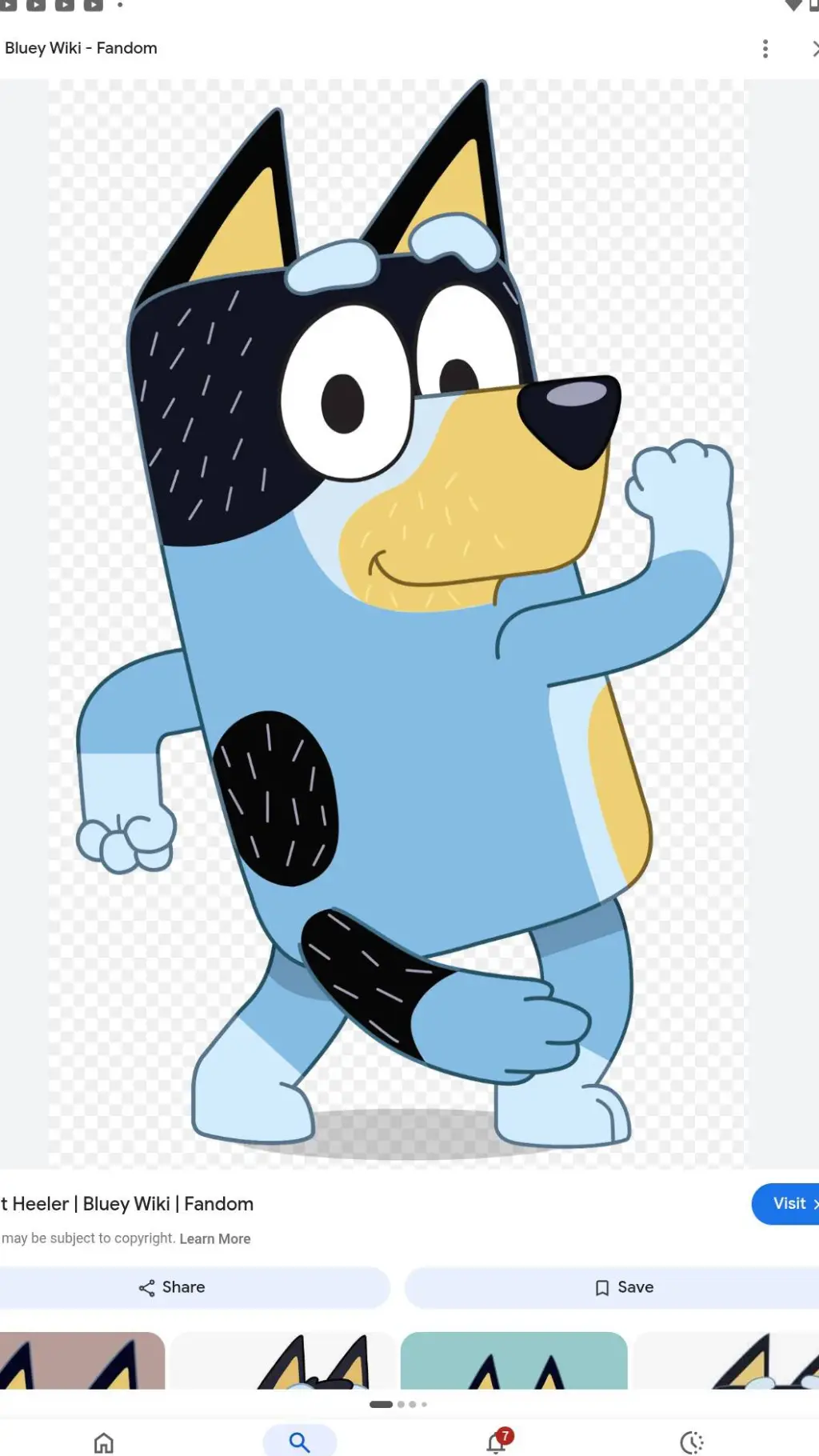 ai character: bandit heeler  background