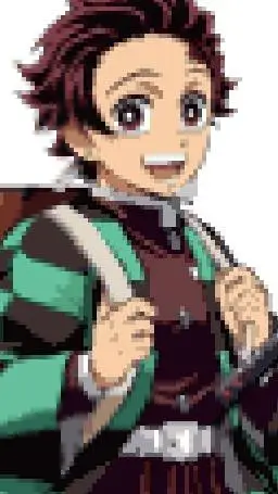 ai character: tanjiro and kanao background