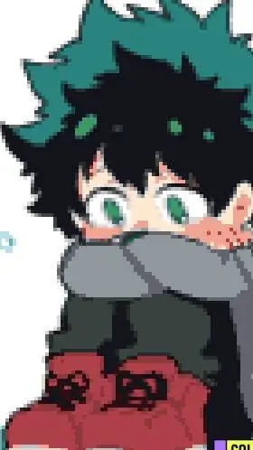 ai character: kid deku background
