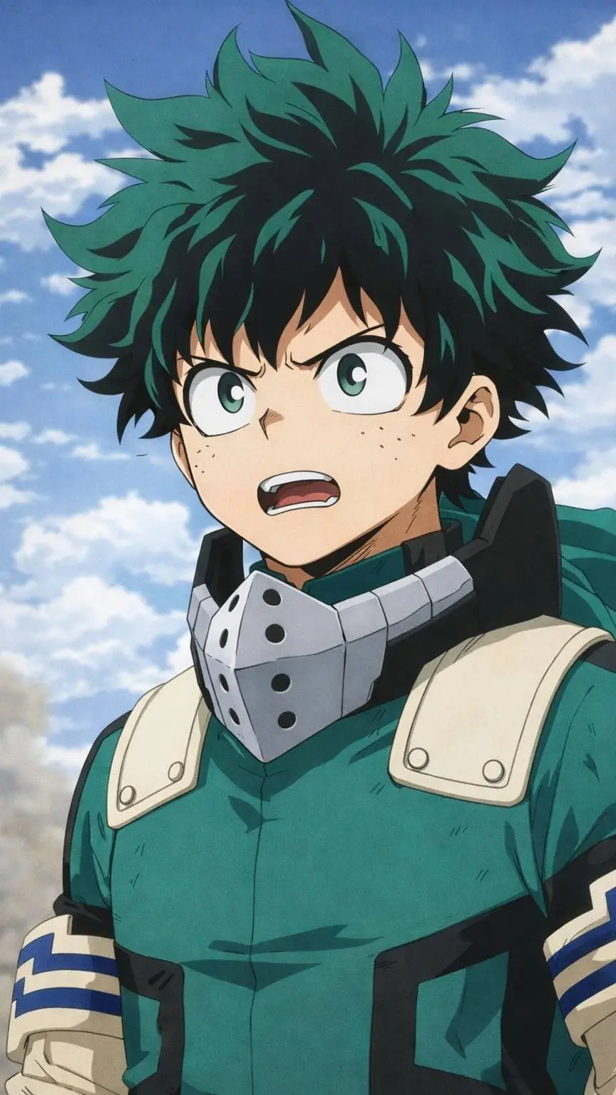 ai character: deku shoto bakugo background