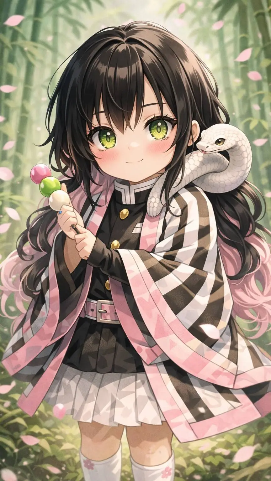 ai character: obanai mitsuri kid background