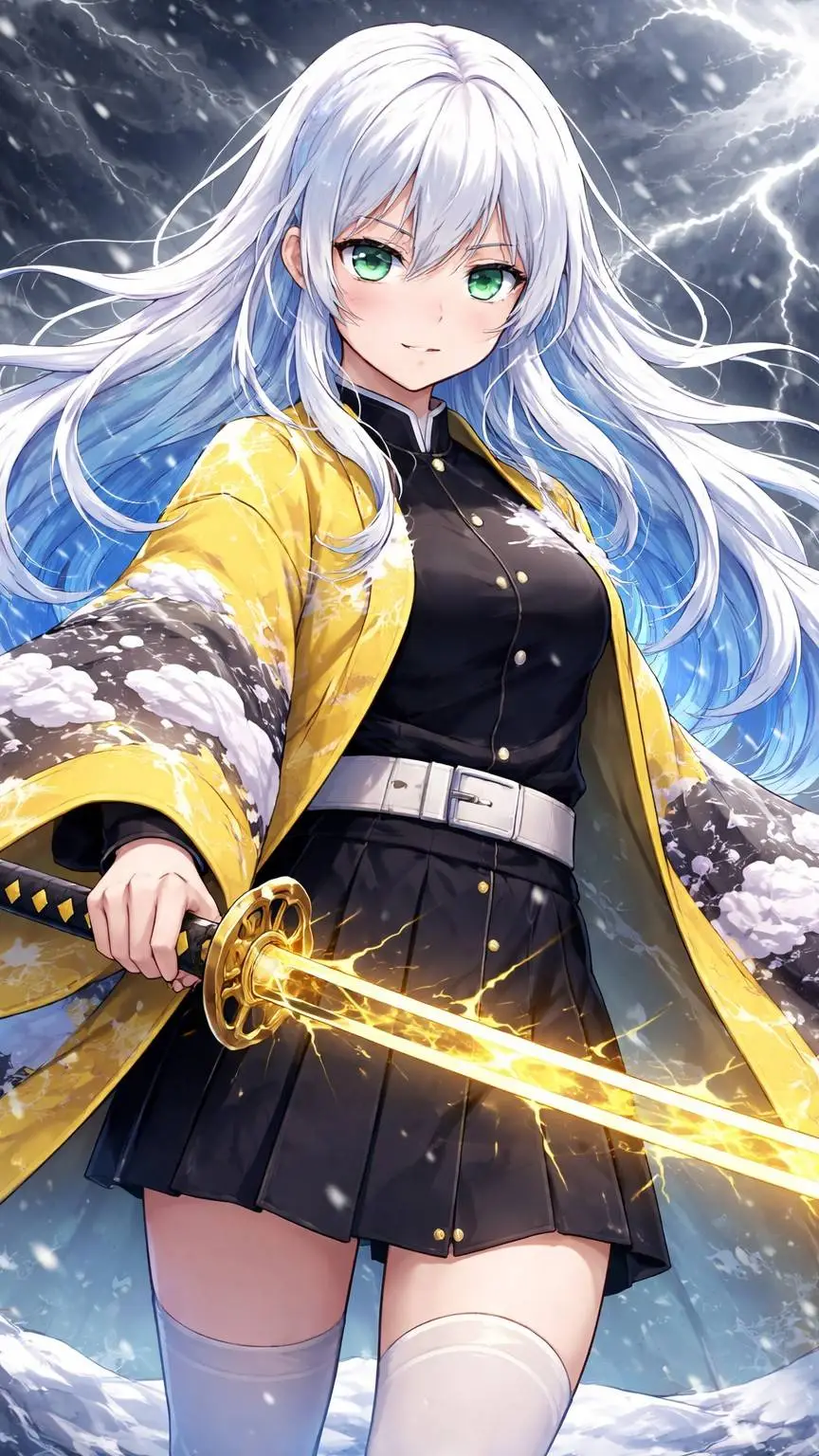 ai character: nezuko tanjiro sis background