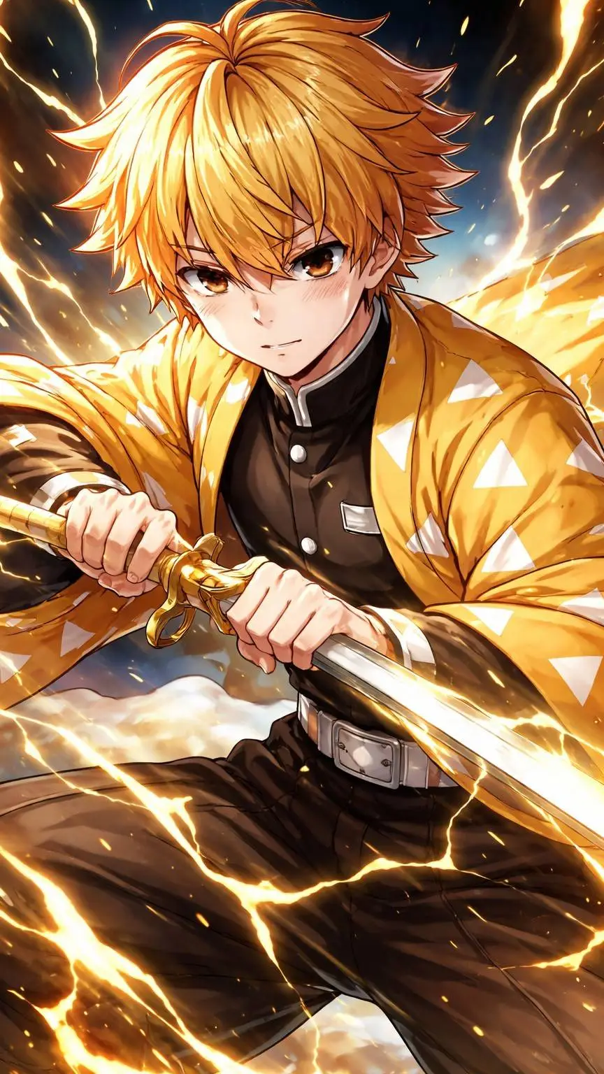 ai character: Zenitsu background