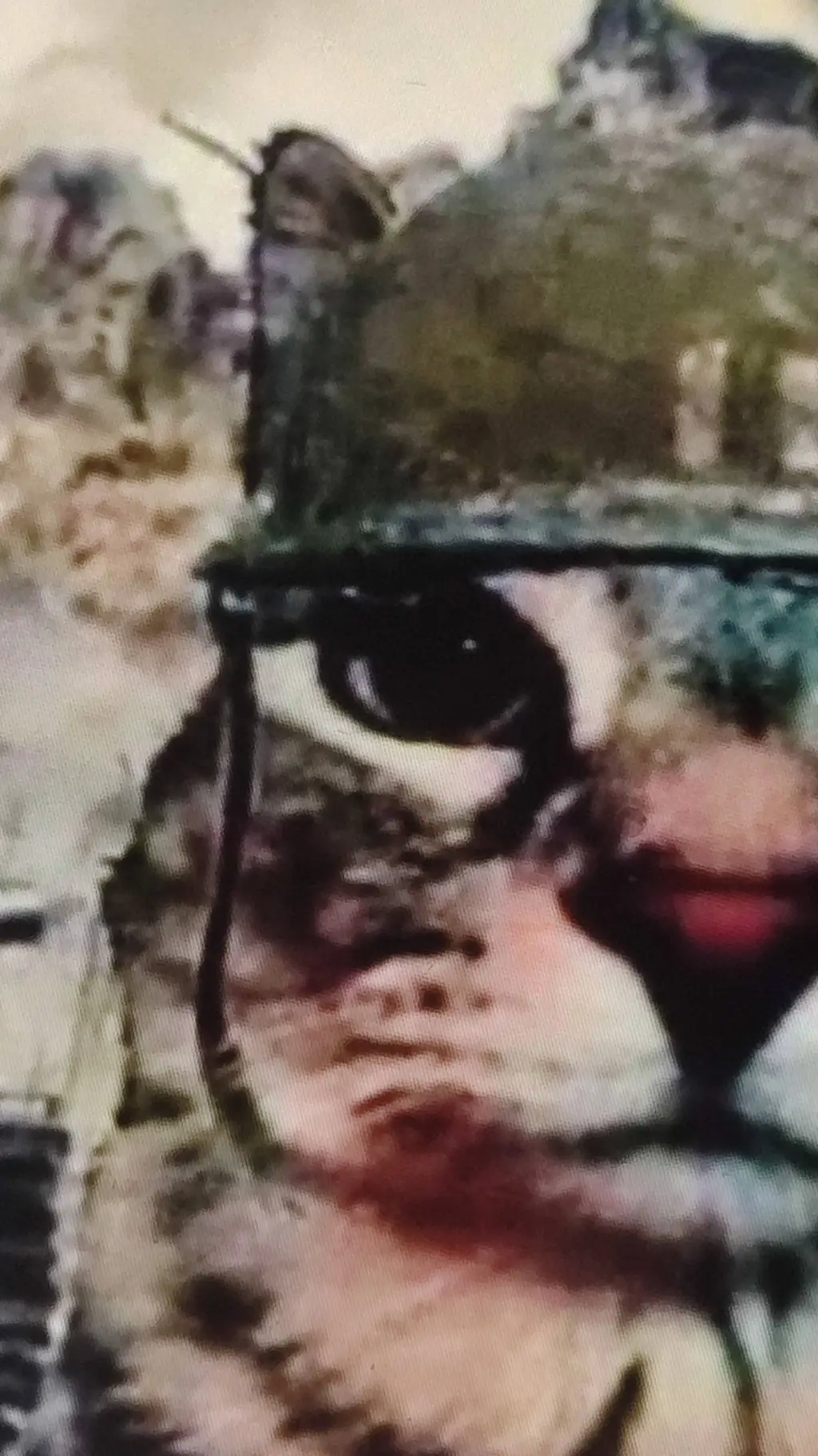 ai character: soilder Simon meme background