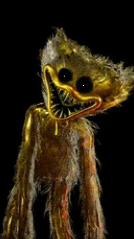 ai character: golden huggy wuggy background
