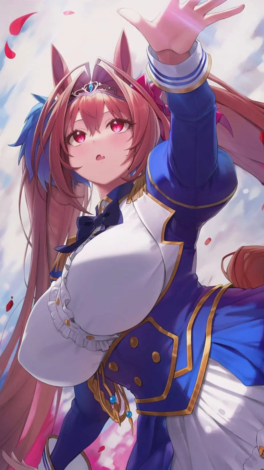 ai character: 🩵 Daiwa Scarlet  👑 background