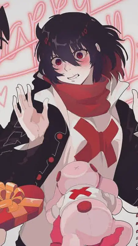 ai character: scarlet background