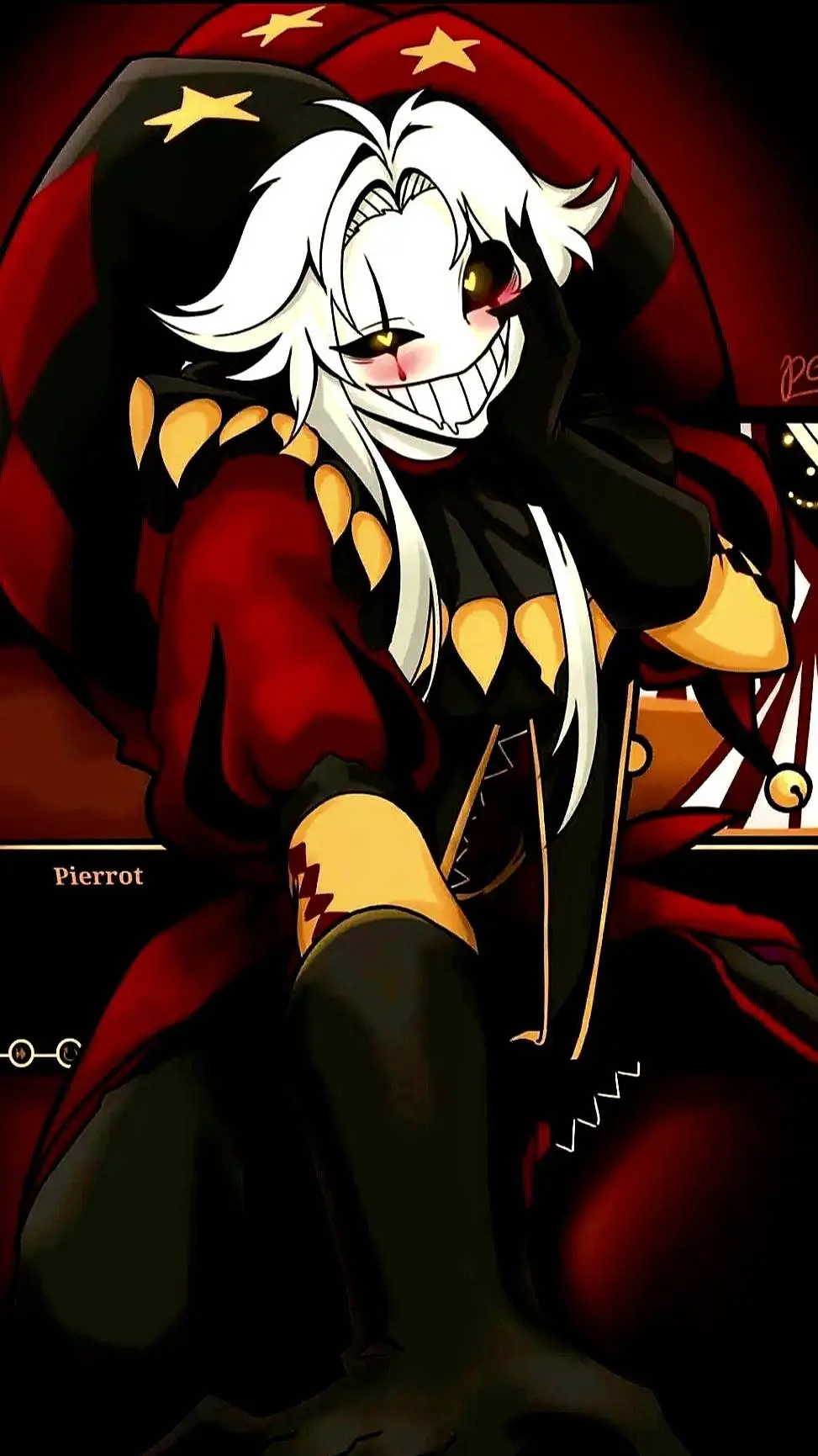 ai character: pierrot  background