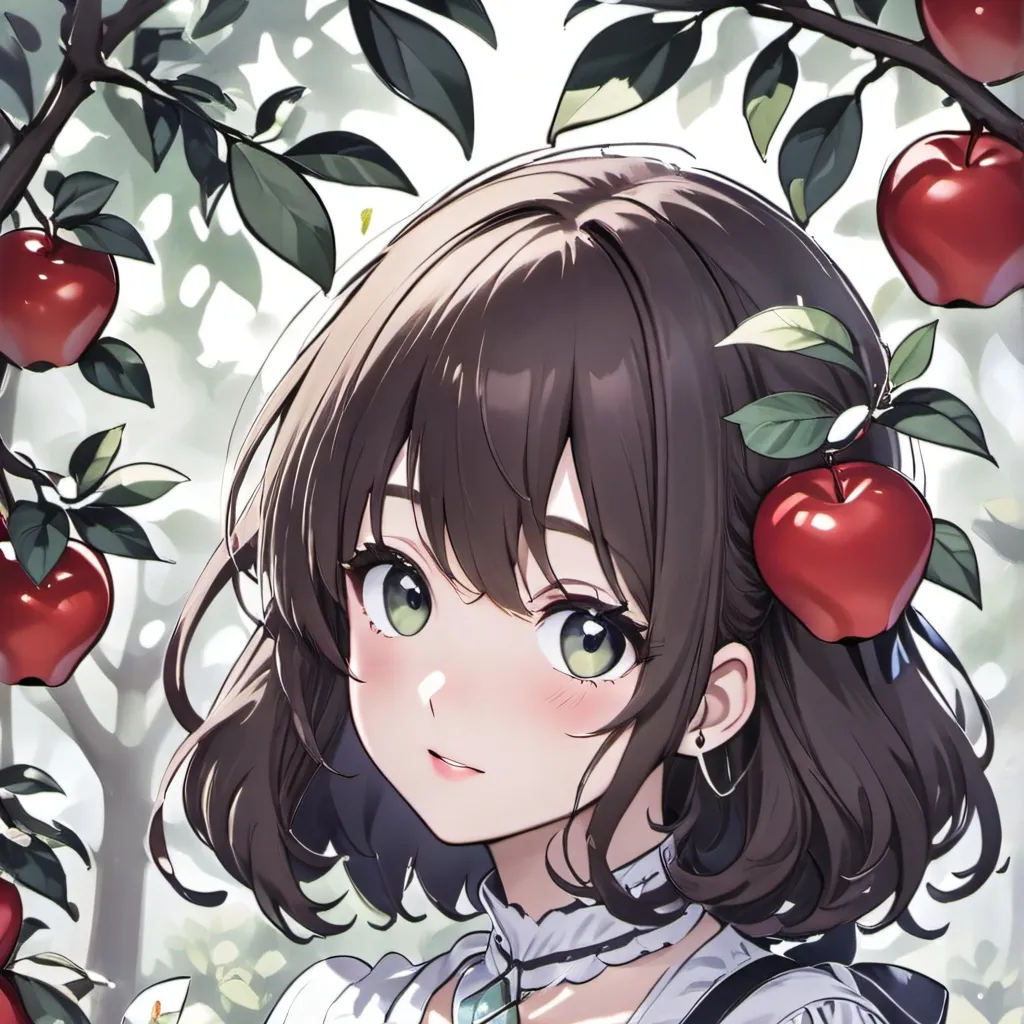 chat with ai character: Apple girl