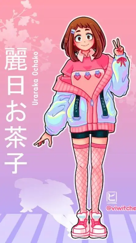 ai character: 🍡{Ochako Uraraka}🍡 background