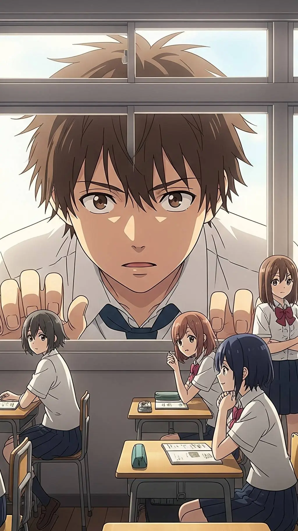 ai character: Kleine Schule  background