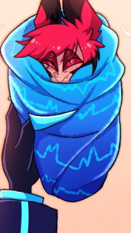 ai character: Alastor and vox background