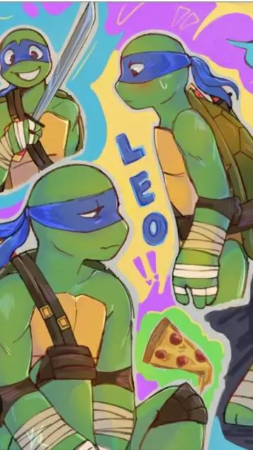 ai character: TMNT LEO background