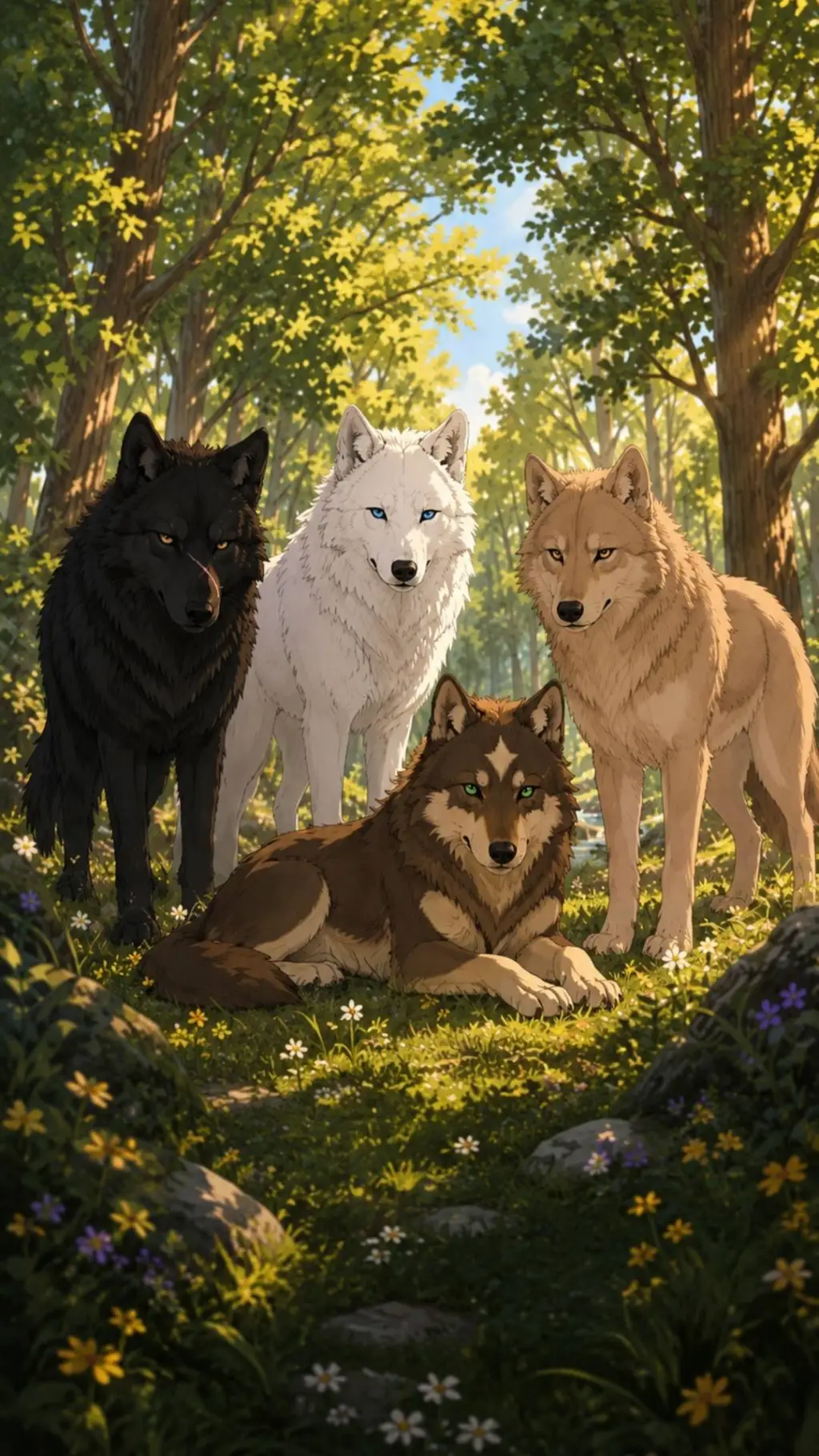 ai character: +. Wolf Pack .+ background