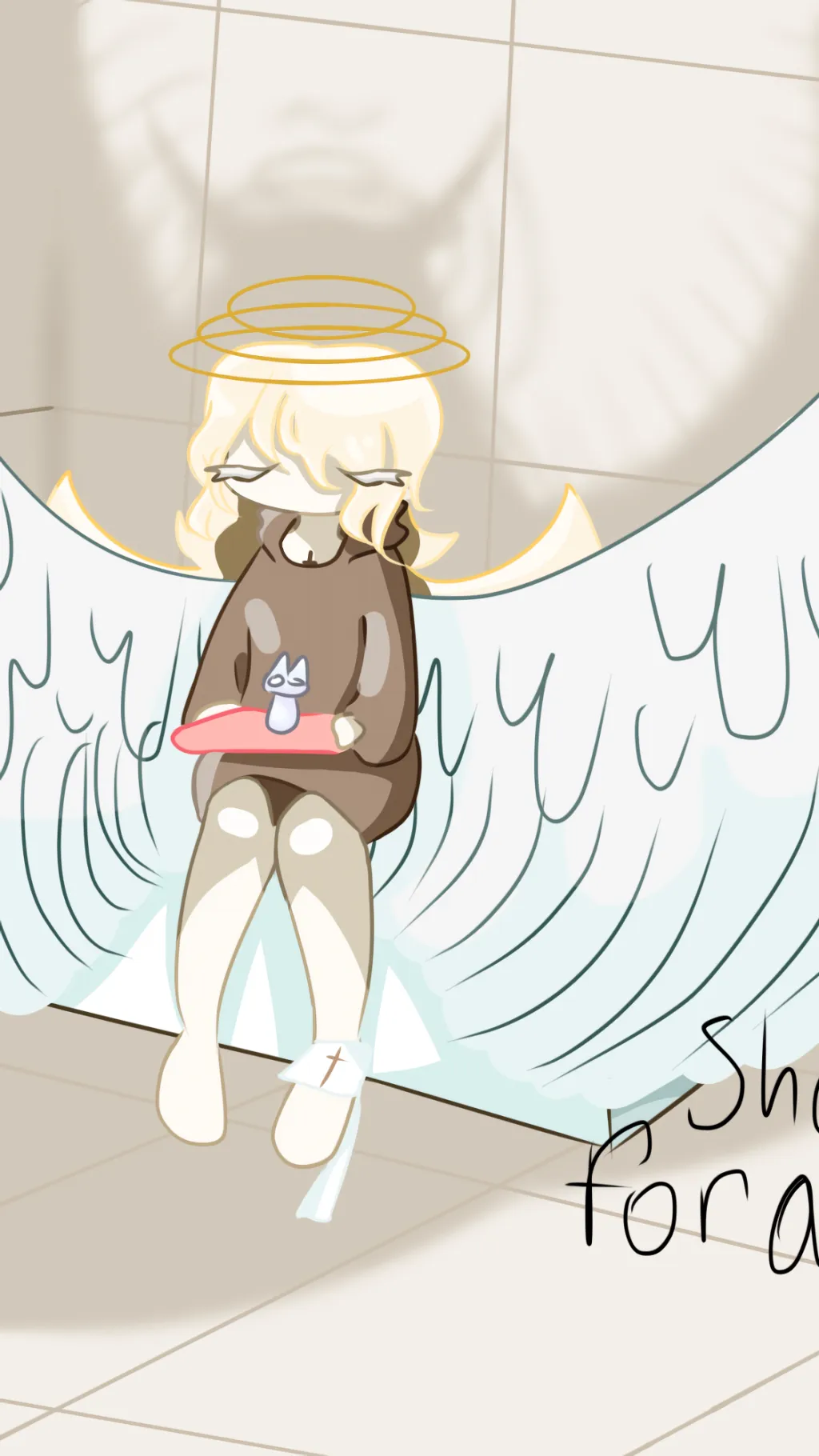 ai character: Oc/Golden Nougat background