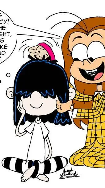 ai character: Luan Loud background