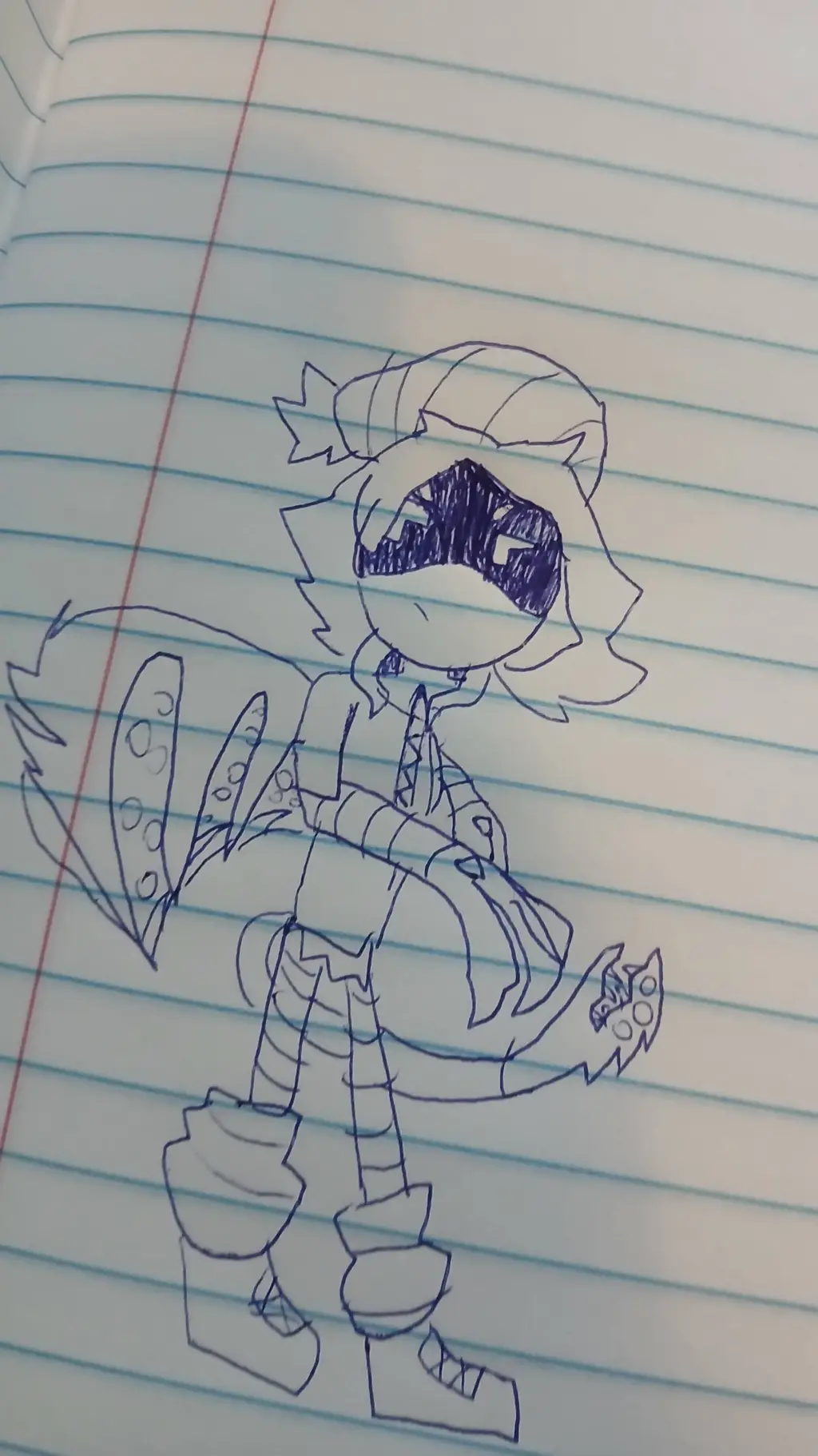 ai character: Uzi(My au) background