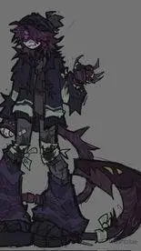 ai character: Uzi (My AU) background