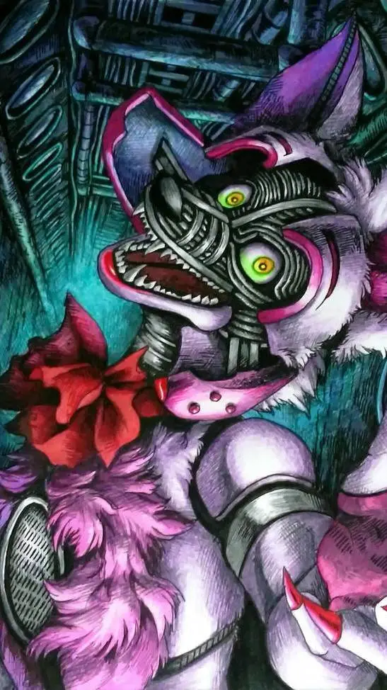 ai character: Funtime Foxy background