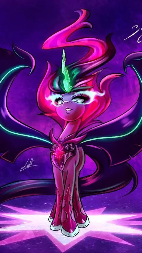 ai character: Midnight Sparkle background