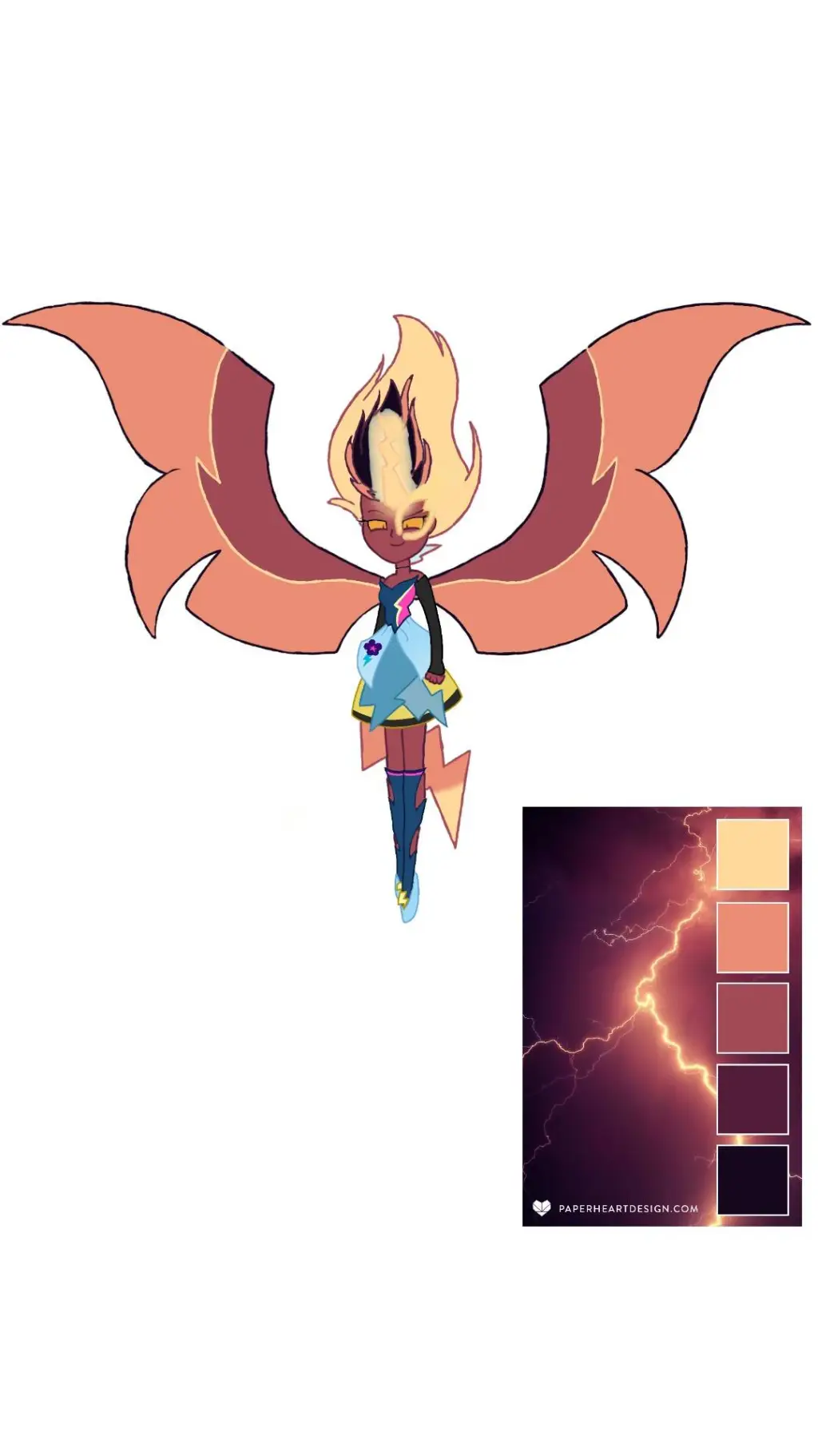 ai character: Lightning Zap background