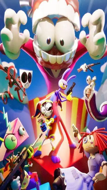 ai character: Digital Circus background