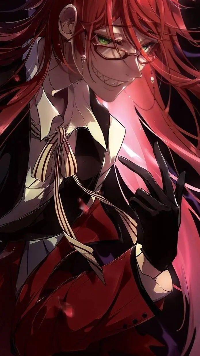 ai character: Grell sutcliff  background