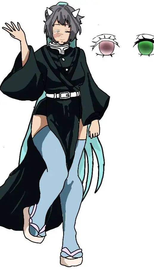 ai character: Demon slayer  background