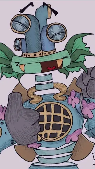 ai character: MSM ilha de água background
