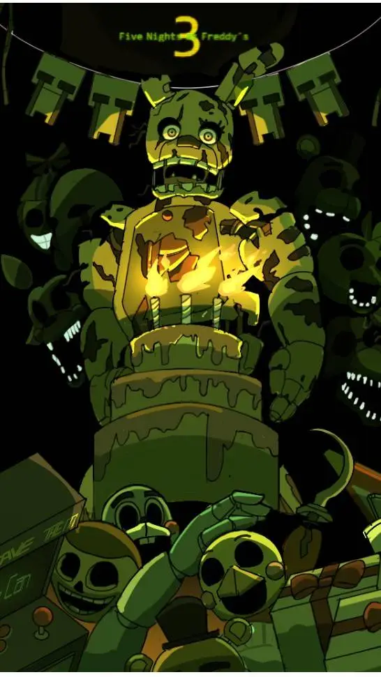 ai character: Fnaf 3 background