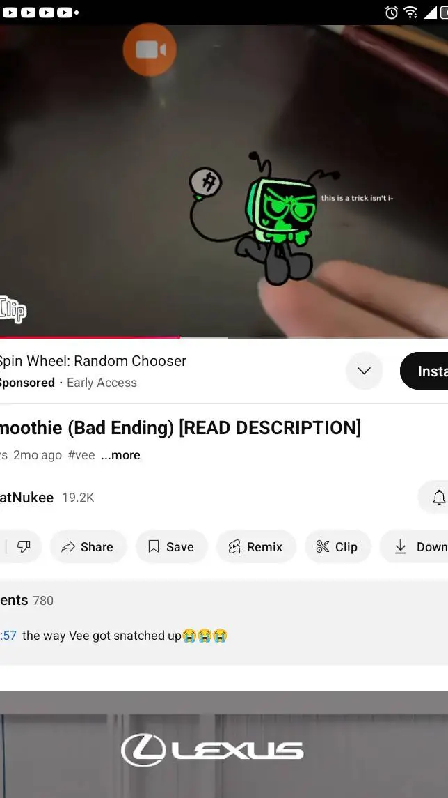 ai character: vee  background