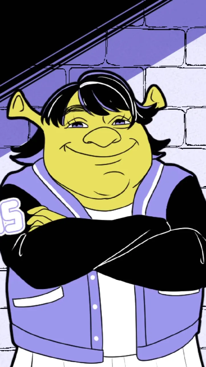 ai character: Shrek background