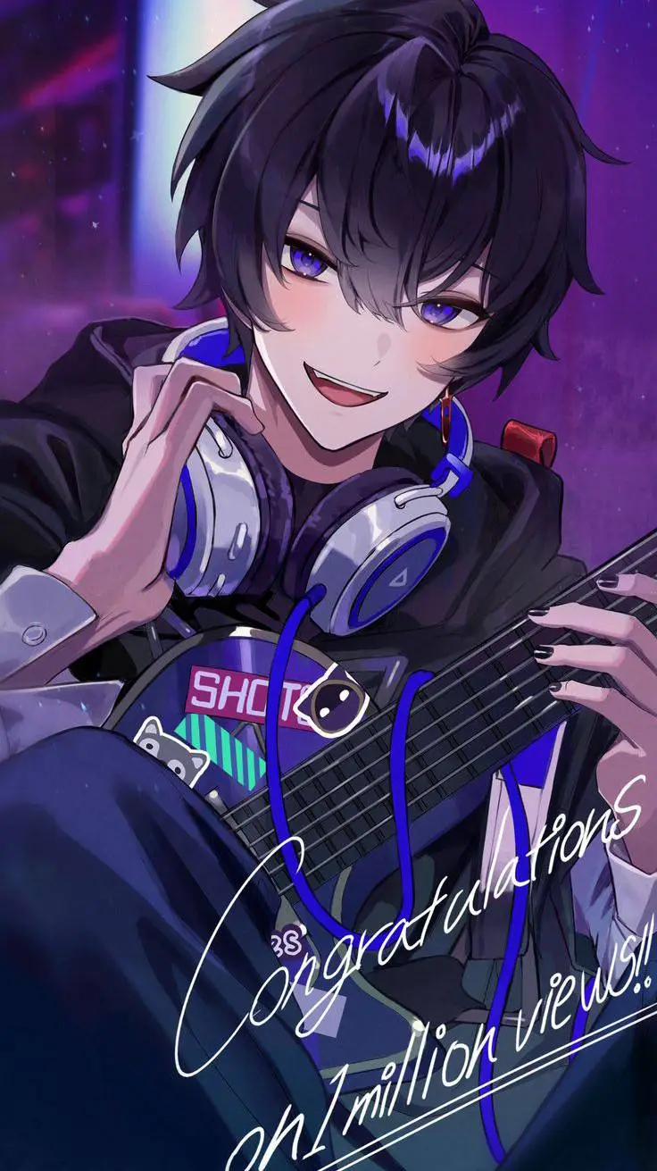 ai character: Justen💜 background