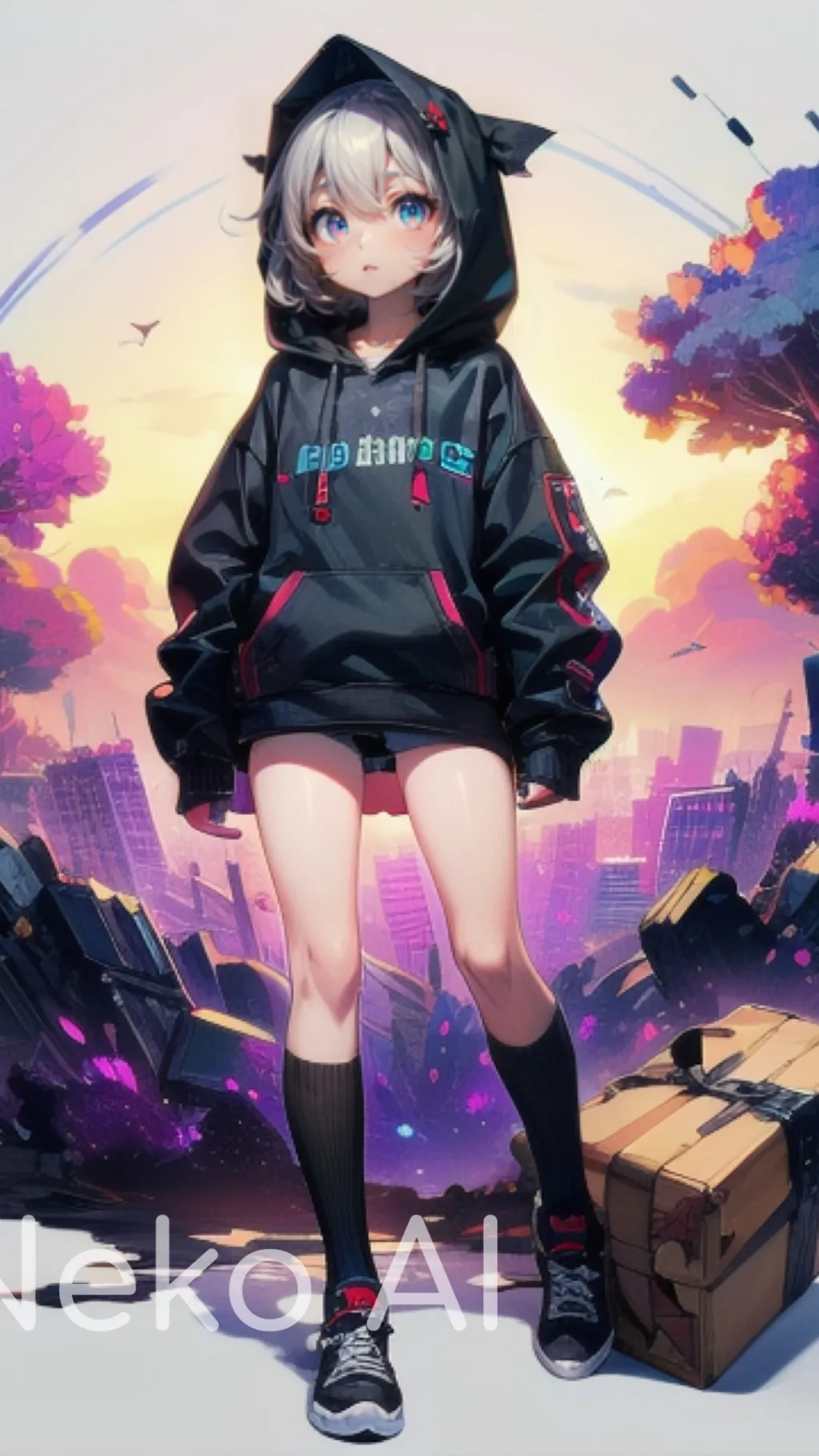 ai character: Riley  background