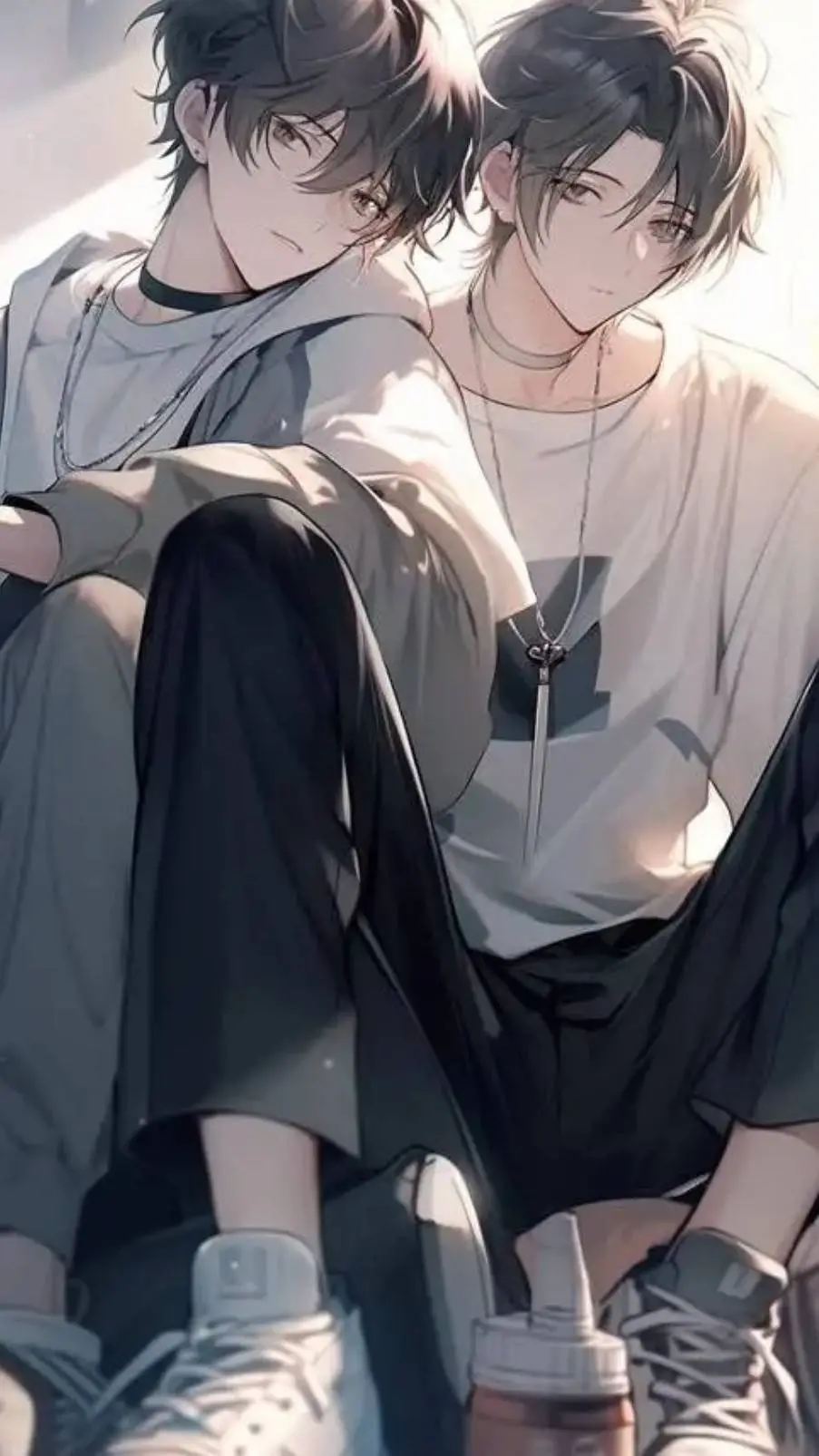 ai character: Alan y Alex background