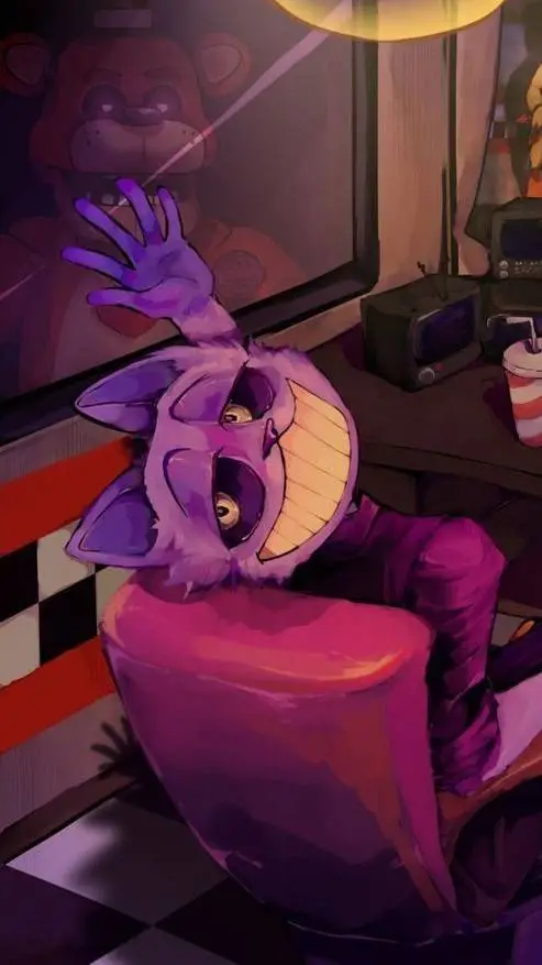 ai character: CatNap In FNAF 1 background