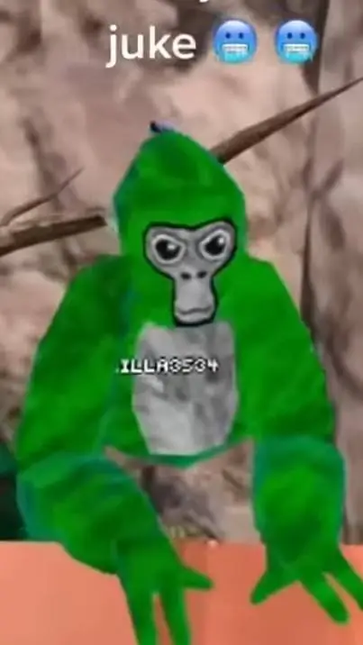 ai character: gorilla tag kid background