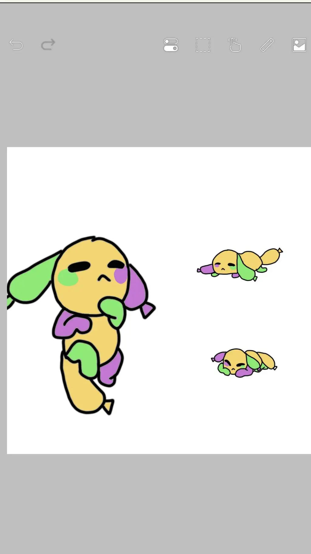ai character: Baby Looey :D background