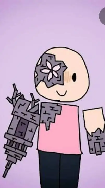 ai character: geometry background